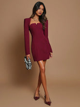 COSMINA 2pcs/Set Women Solid Color Long Sleeve Casual Jacket And Dress Sets